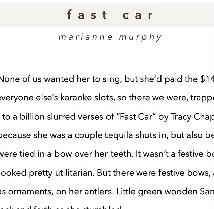 Fast Car cover